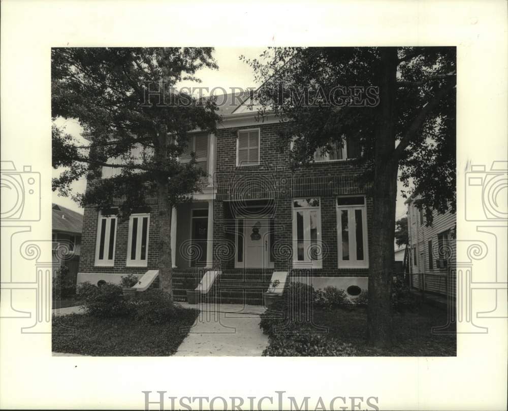 1987 Press Photo House on 6915 Vicksburg Street in New Orleans, Louisiana - Historic Images