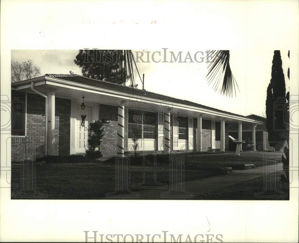 1987 Press Photo House on 1333 Perrin Drive in Arabi - Historic Images