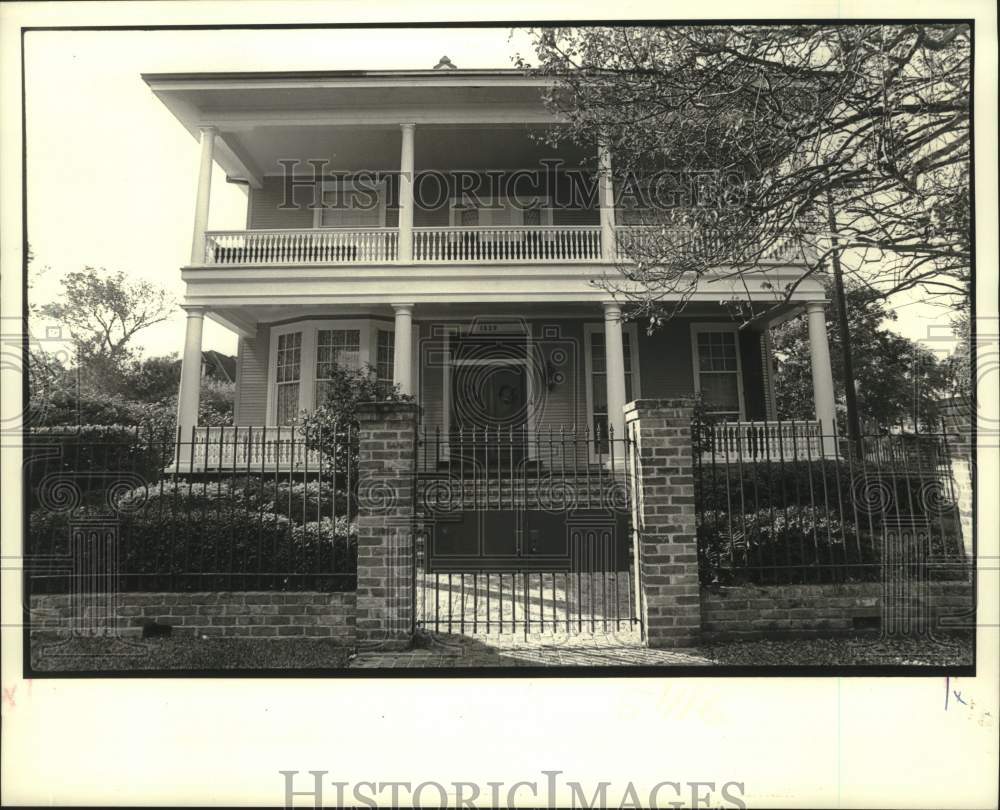 1987 Press Photo Property at 1520 Soniat - Historic Images