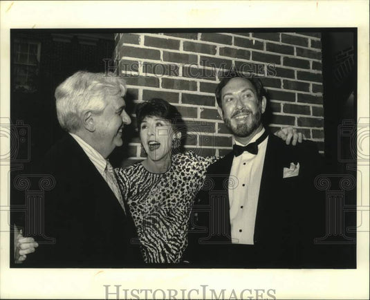 1991 Press Photo Frank Monachino, Beverly Trask, Michael Howard at Lyric Theater - Historic Images