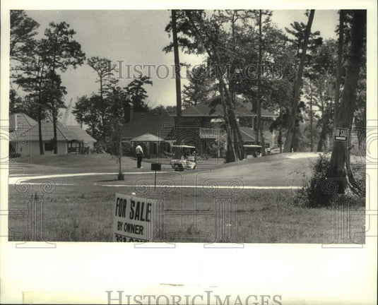 1988 Press Photo View of empty lots at Stonebridge in Harvey. - Historic Images
