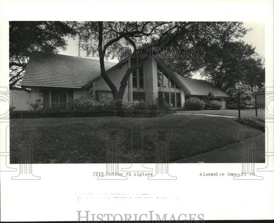 1987 Press Photo New Orleans House on Sutton in Algiers - Historic Images