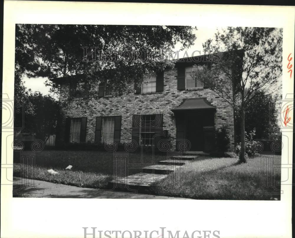 1988 Press Photo New Orleans Housing - Home at 3520 Rue Collette in Algiers - Historic Images