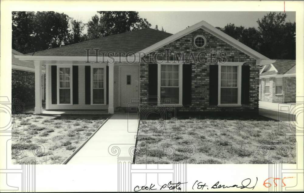 1988 Press Photo Charming One-Story Home, St. Bernard - Historic Images