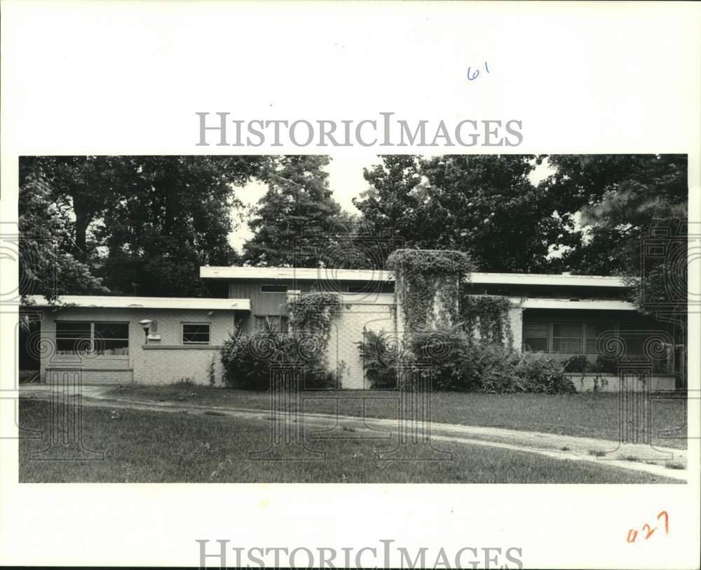 1988 Press Photo Modern Home at 6 Tokalon Place, Metairie, Louisiana - Historic Images