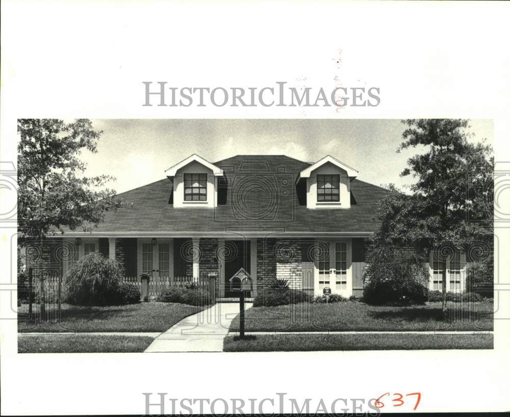 1988 Press Photo Home at 15 Teton Street, Kenner, Lousiana - Historic Images