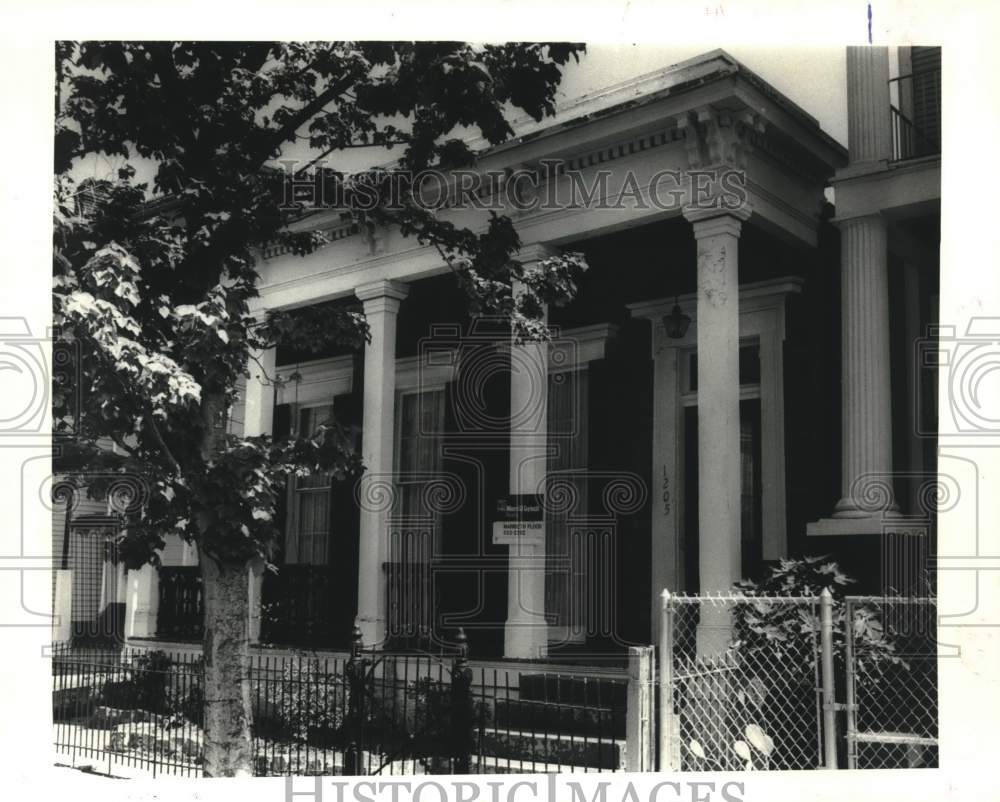 1987 Press Photo Sold Property at 1205 Saint Mary Street, New Orleans, Louisiana - Historic Images