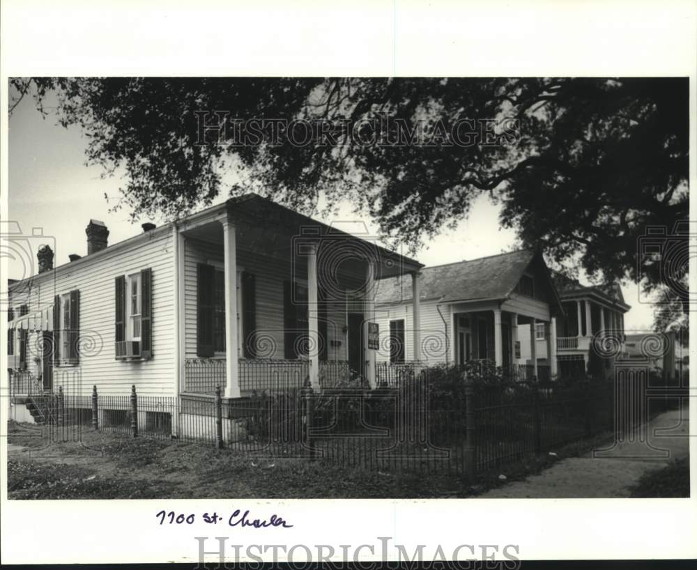 1987 Press Photo Home at7700 Saint Charles Avenue, New Orleans, Louisiana - Historic Images