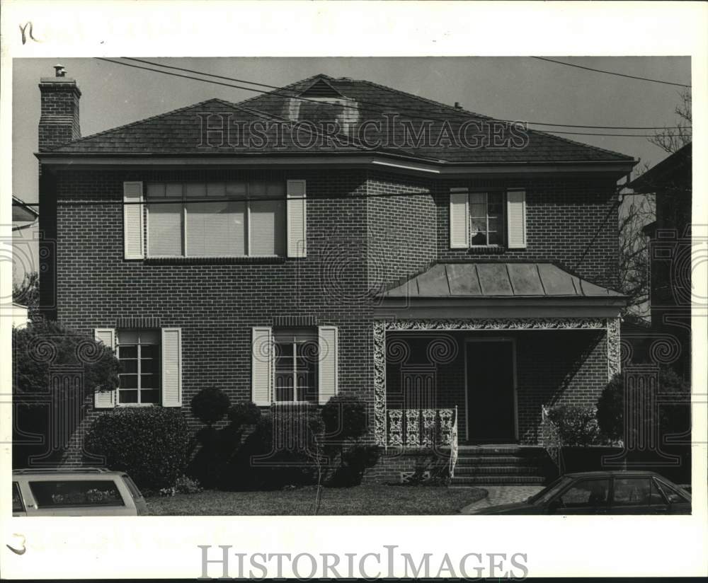 1987 Press Photo New Orleans Housing - Property at 2031-2033 Jefferson Avenue - Historic Images