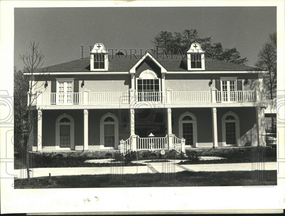 1987 Press Photo Stately Home at 2549 Crestwood Road, Marrero, Louisiana - Historic Images