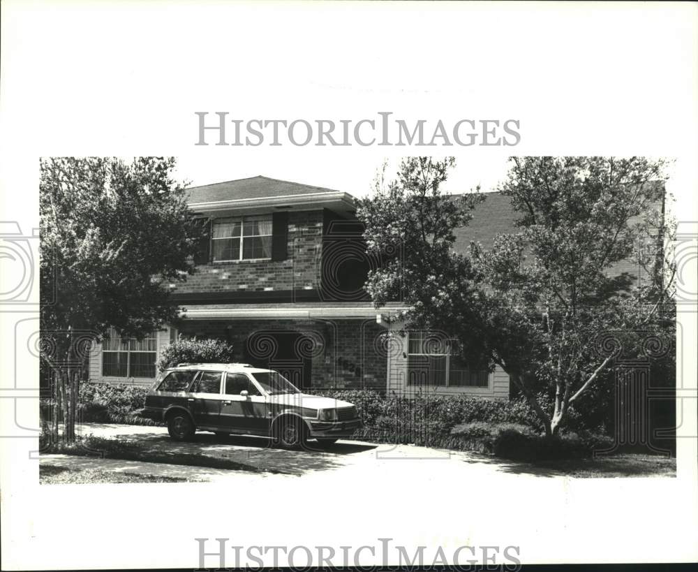 1987 Press Photo Home at 4628 Beau Lac Lane, Metairie, Louisiana - Historic Images