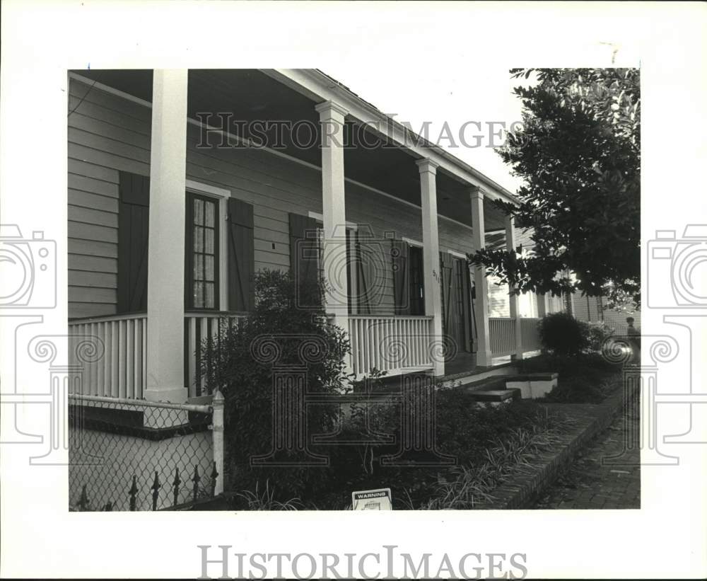 1987 Press Photo Home at 511 Seguin Street, Algiers, Louisiana - Historic Images