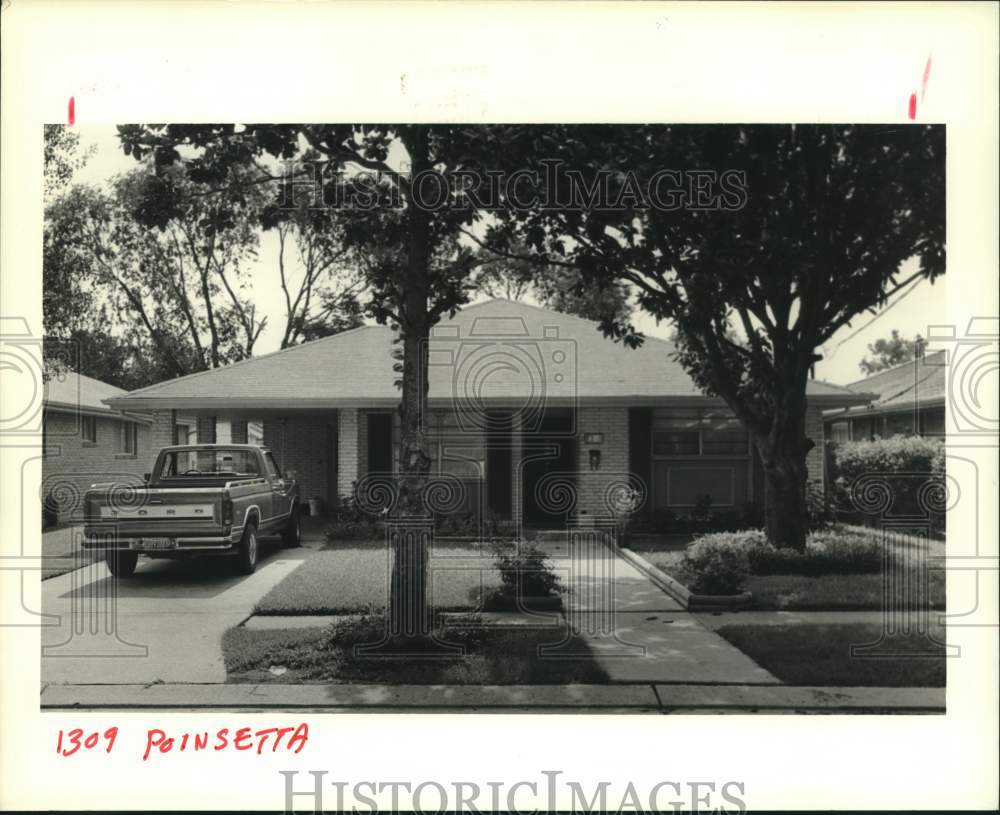 1988 Press Photo New Orleans Housing - House at 1309 Poinsetta - Historic Images