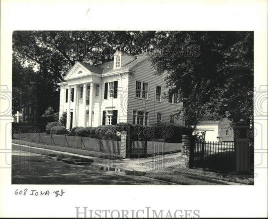 1988 Press Photo New Orleans Housing - House at 608 Iona Street - Historic Images