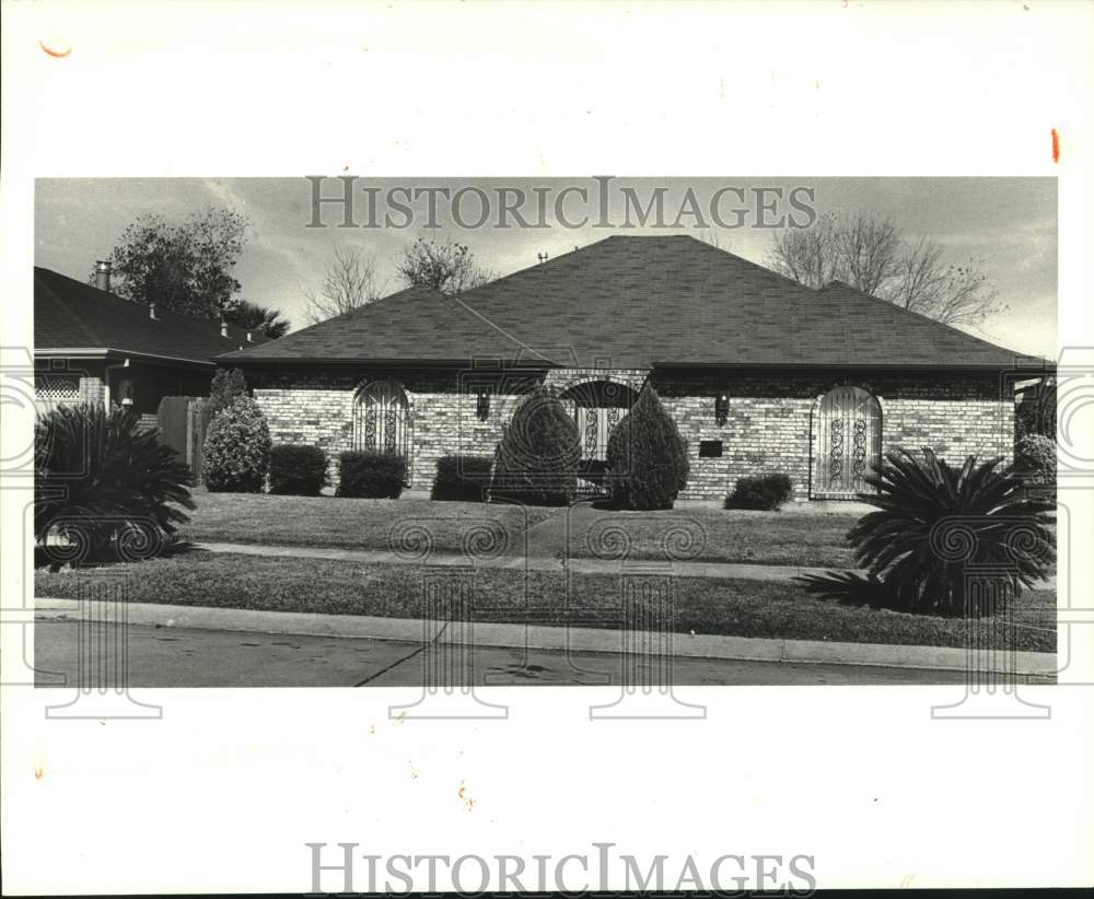 1987 Press Photo New Orleans Housing - House at 8433 Prince Drive in Chalmette - Historic Images