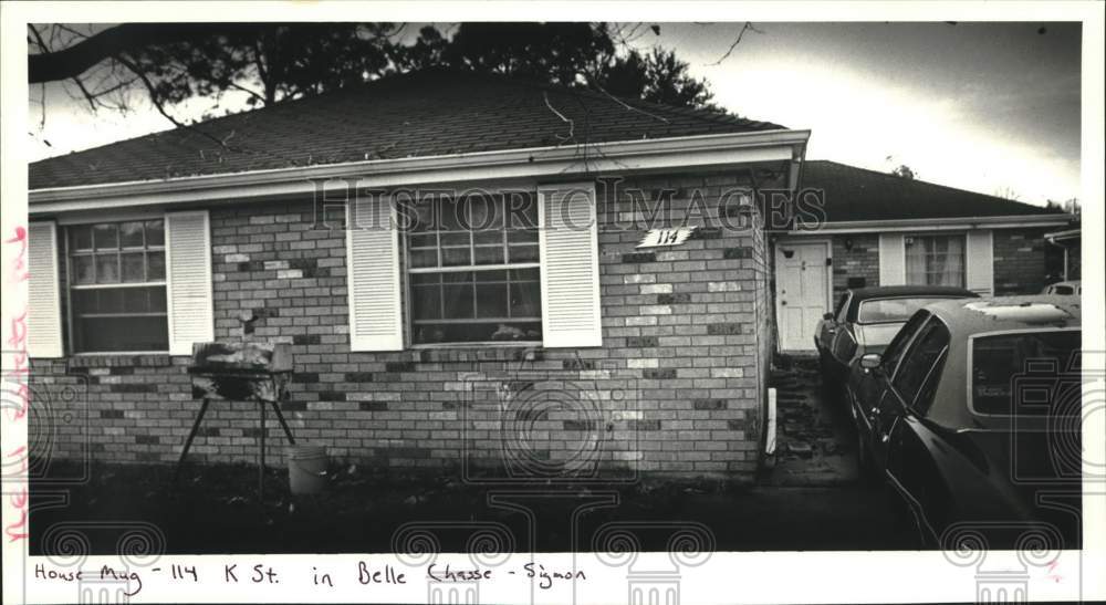 1988 Press Photo Housing - House at 114 K Street in Belle Chasse - Historic Images