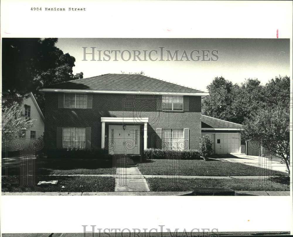 1987 Press Photo Housing - 4904 Henica Place - Historic Images