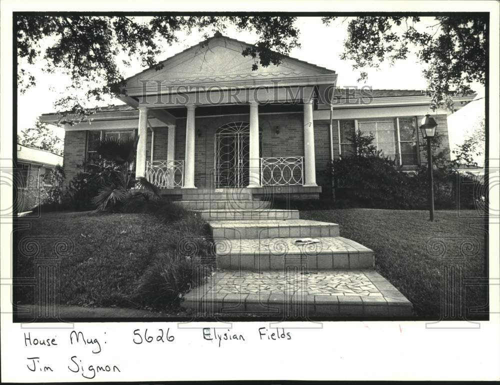 1987 Press Photo Housing - 5626 Elysian Fields Ave. - Historic Images