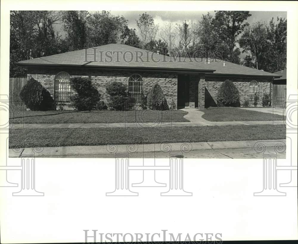 1988 Press Photo Housing - House located at 3200 Bartolo Drive in Meraux - Historic Images