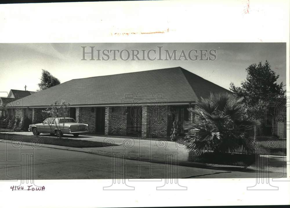 1987 Press Photo Housing - 4144 Iowa, New Orleans, Louisiana - Historic Images