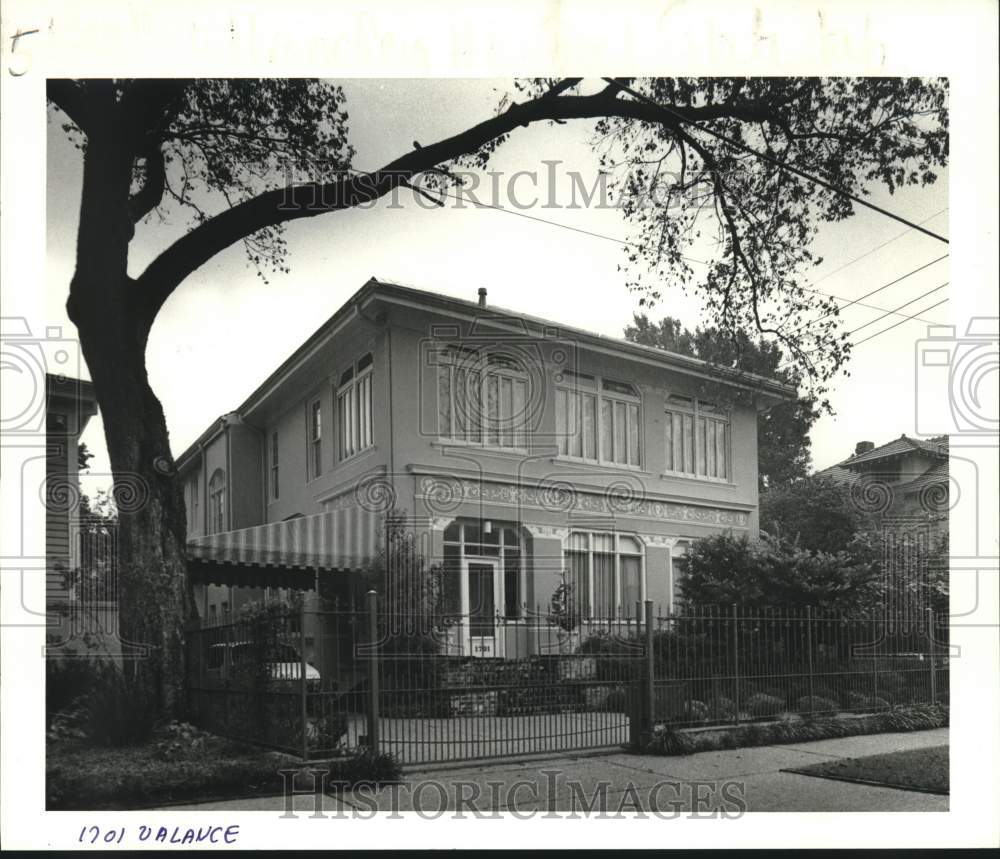 1987 Press Photo Housing - 1701 Valence Street, New Orleans, Louisiana - Historic Images