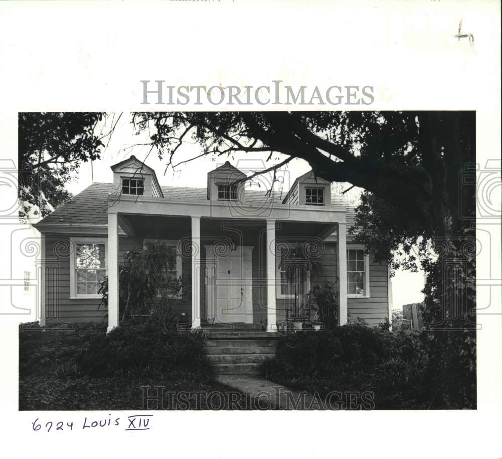 1987 Press Photo Housing - 6724 Louis XIV Street, New Orleans, Louisiana - Historic Images