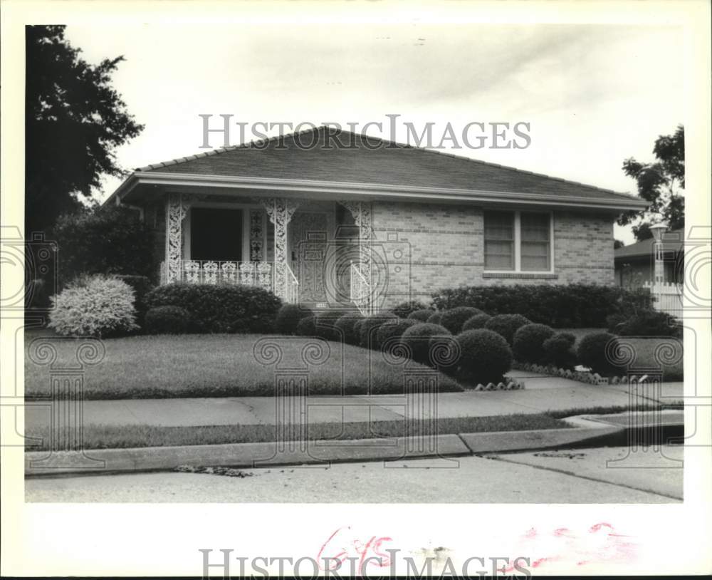 1988 Press Photo Housing - 7400 Onyx, New Orleans, Louisiana - Historic Images