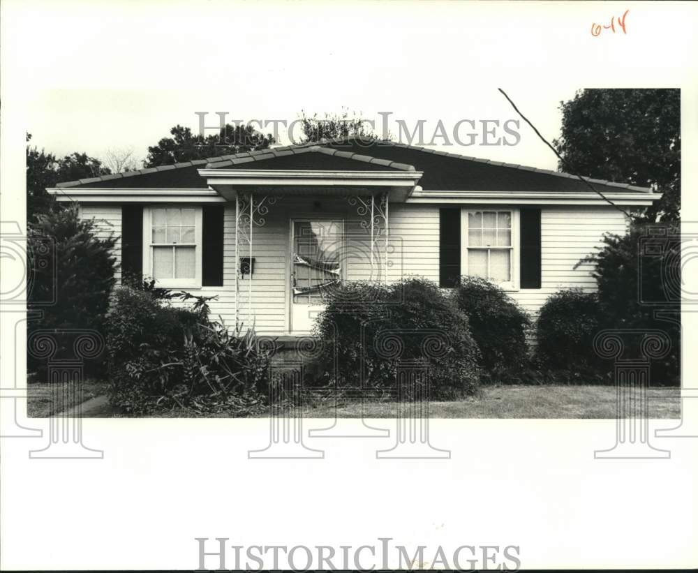 1988 Press Photo House Mug Shot --523 Gelpi, Jefferson Parish, Louisiana - Historic Images