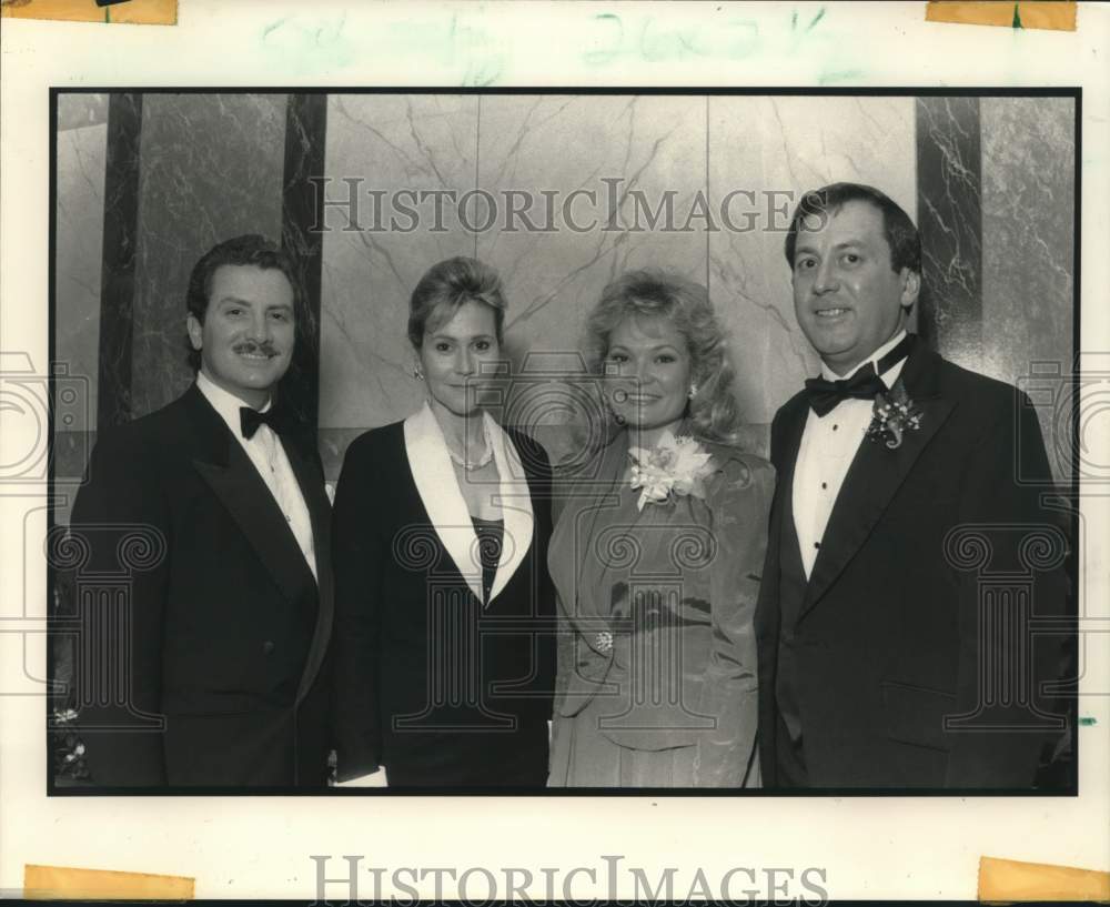 1991 Press Photo Doctors and Spouses Pose at Mercy Hospital Dinner - nob38611 - Historic Images