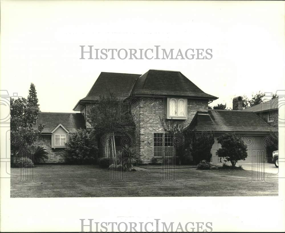 1986 Press Photo New Orleans Housing - House at #23 Chateau Du Jardin Dr. Kenner - Historic Images