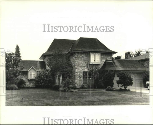 1986 Press Photo New Orleans Housing - House at