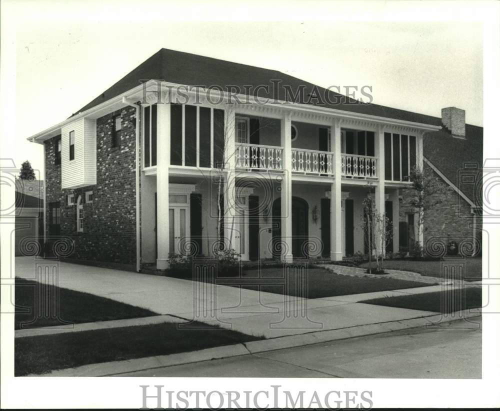 1986 Press Photo New Orleans Housing - House at 2 Tara Place in Metairie - Historic Images