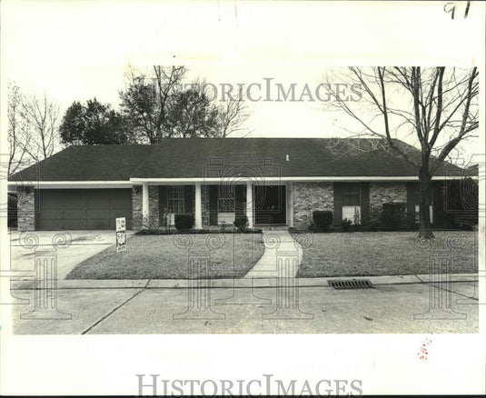 1981 Press Photo Home at 10008 Tiffany Drive in East Jefferson's River Ridge - Historic Images