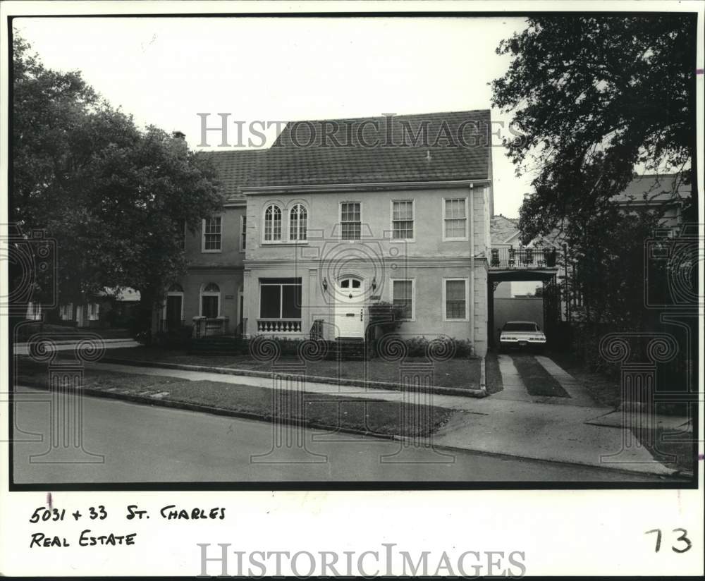 1982 Property at 5031-33 St. Charles Avenue in New Orleans - Historic Images