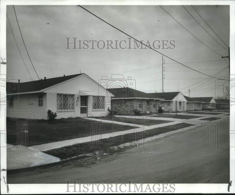 1969 Homes by Housing Authority of New Orleans in Delery Homes area - Historic Images