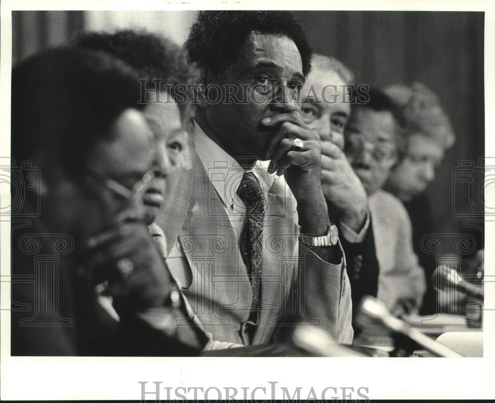 1986 of New Orleans Housing Authority Board Members Hear Complaints - Historic Images