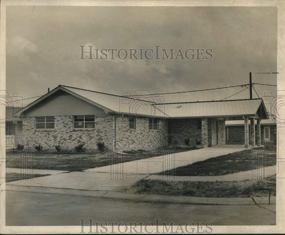 1962 Press Photo Tom Lathe Model Home last of the Westgate units. - nob38828 - Historic Images