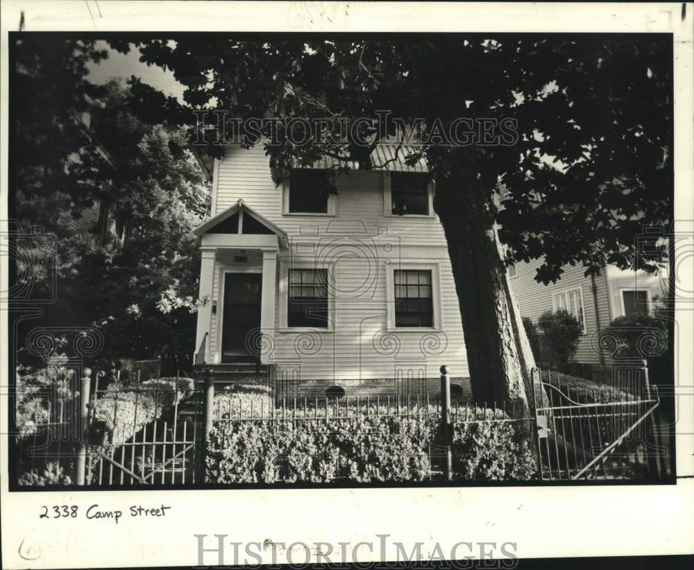 1981 Real estate photo of 2338 Camp Street in New Orleans. - Historic Images