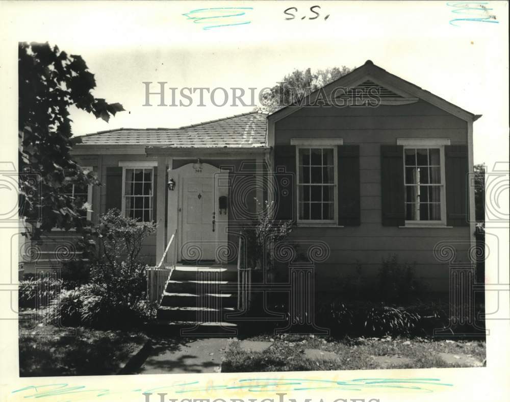 1981 Press Photo Real estate photo of 344 Homestead Avenue in Old Metairie - Historic Images