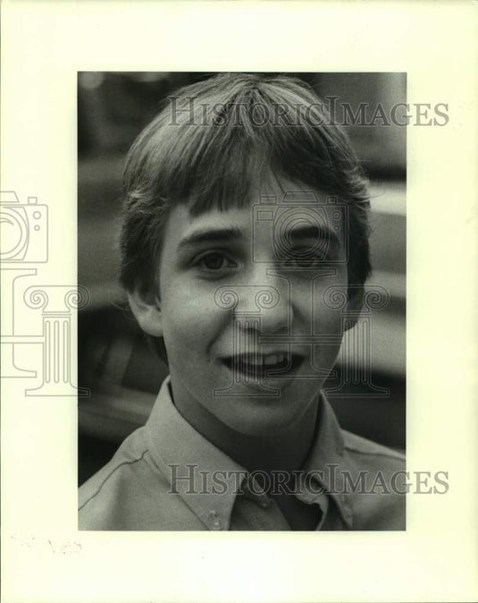 1984 Gavin Hill, a ninth-grade high school student. - Historic Images