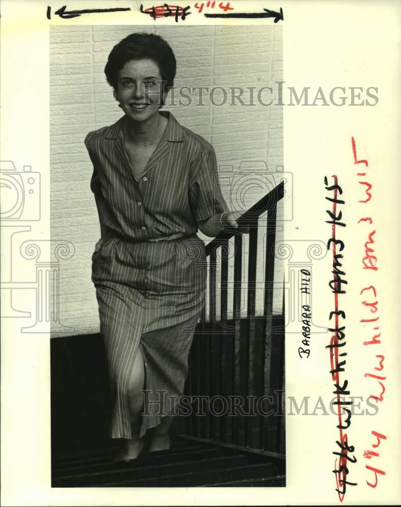 1984 Press Photo Barbara Hild, Republican Party District L. chairwoman. - Historic Images