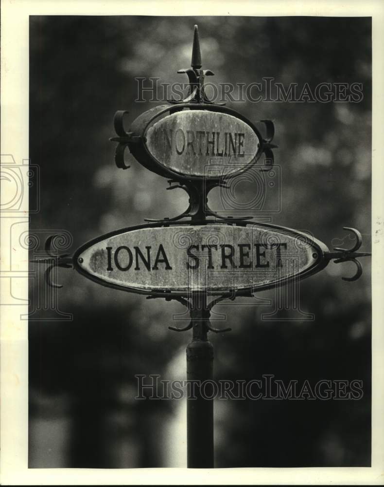 1984 Press Photo Metairie street named for a Vincent family nanny. - nob39197 - Historic Images