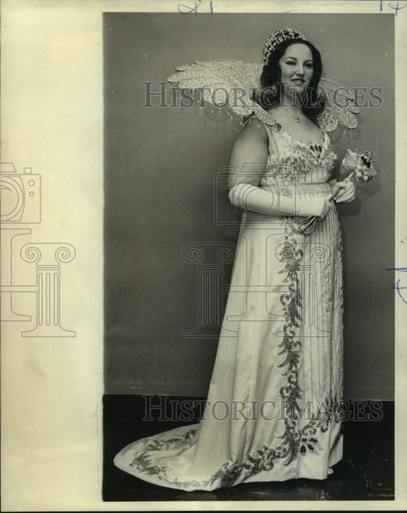 1974 Press Photo Deborah Ann Hughes, Queen of Storyland Fantasy, New Orleans-Historic Images