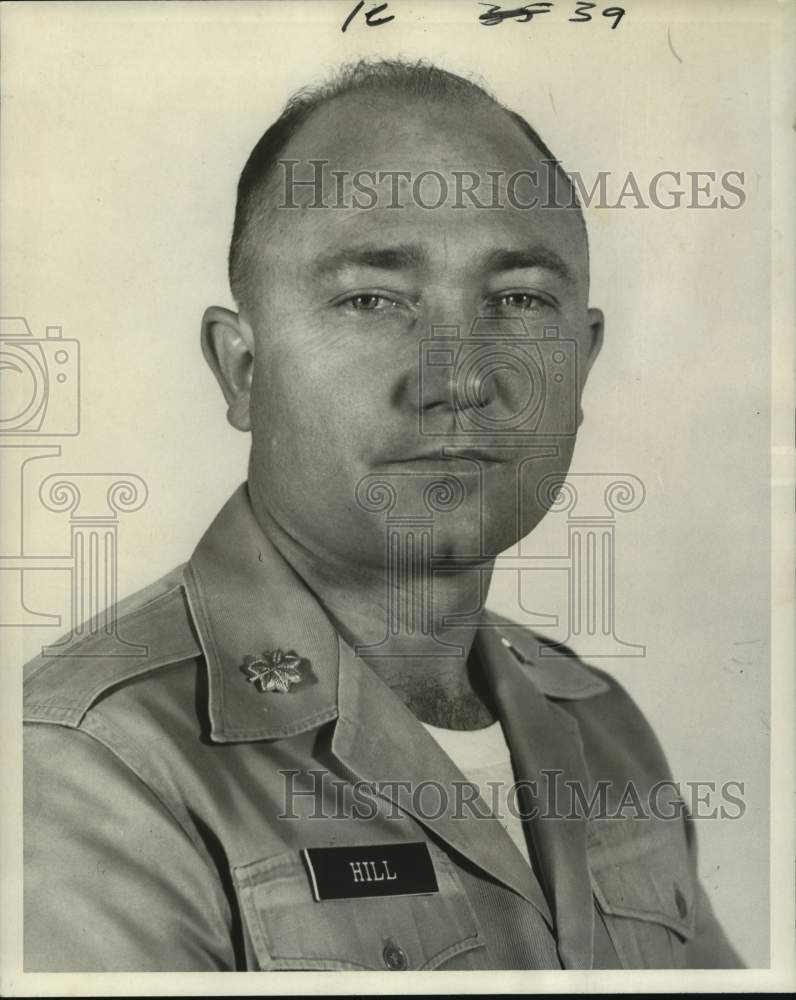 1965 Major Houston C. Hill, commanding officer of the base - Historic Images