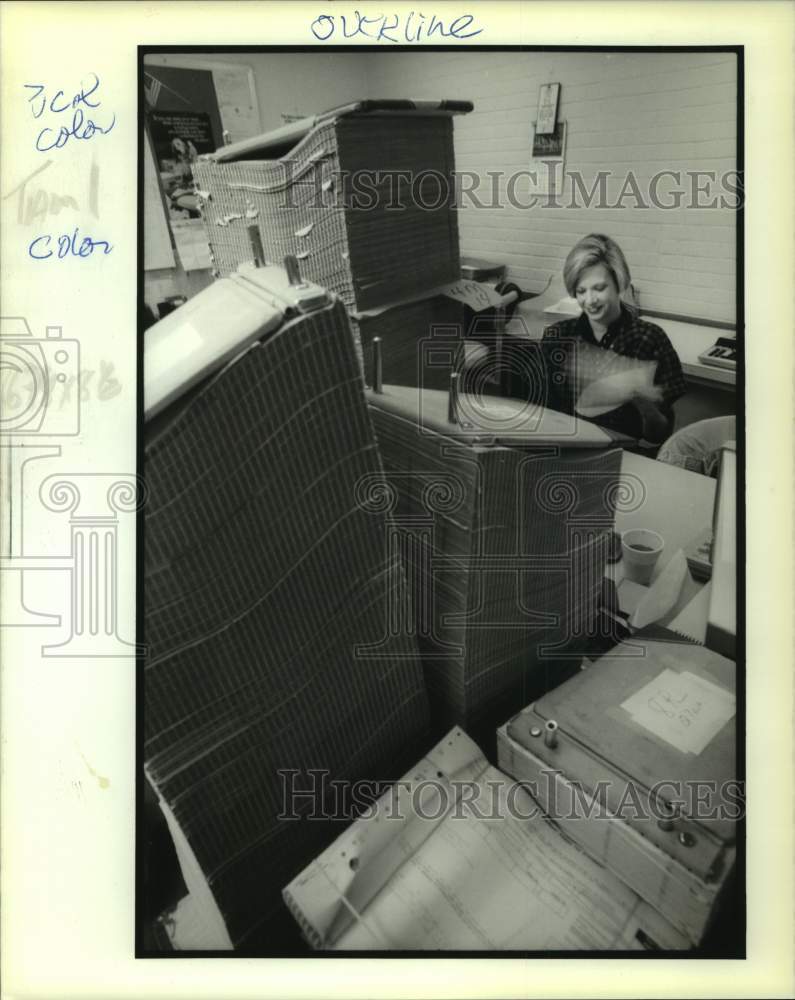 1988 Darleen Holden at St. Tammany Parish Sheriff&#39;s Office - Historic Images