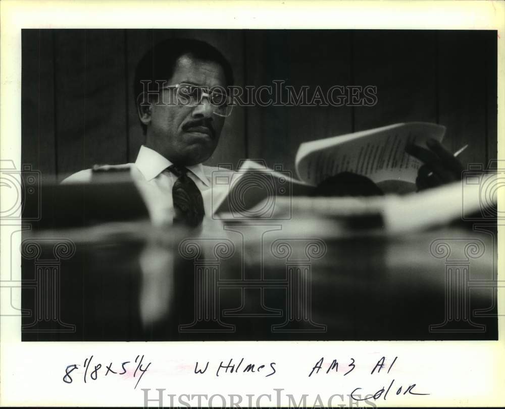 1993 Dr Morris Holmes, superintendent of New Orleans schools - Historic Images