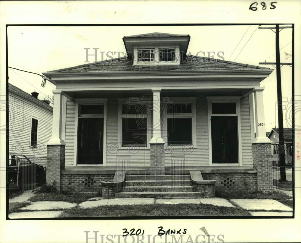 1988 Restored Double Home at 3201 Banks Street, New Orleans - Historic Images