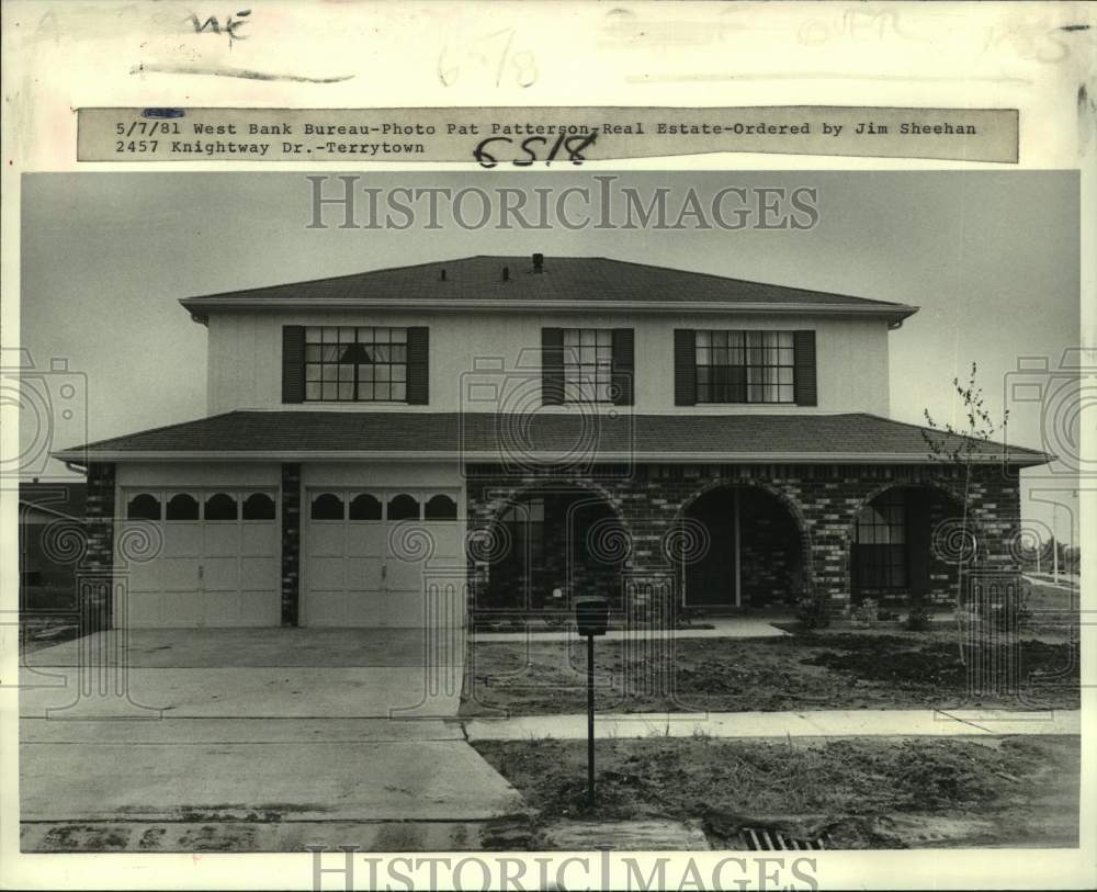 1981 New Home Sold at 2457 Knightway Drive, Terrytown, Louisiana - Historic Images