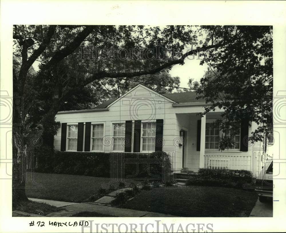 1988 Housing - House located at #72 Maryland - Historic Images