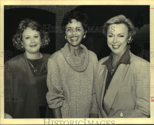1992 Cathy McDonald, Ellen Hufft, Willie Paretti at St. Paul's event - Historic Images